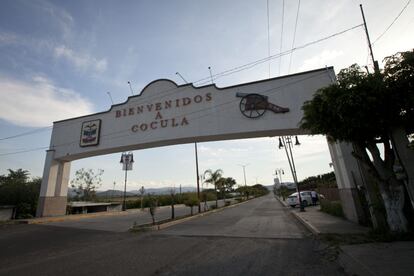 Entrada al municipio de Cocula, situado a unos treinta kil&oacute;metros de Iguala, Guerrero.