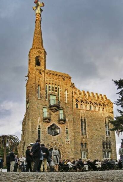 El edificio de la Torre de Bellesguard, de Gaudí.