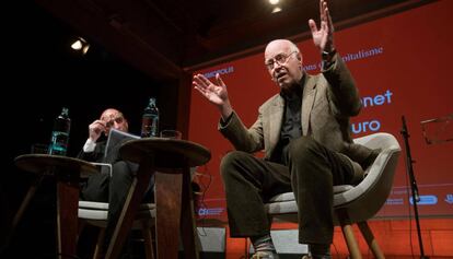 Richard Sennett, durant la seva intervenció en el festival literari Kosmopolis del CCCB.