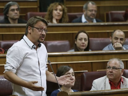 El portavoz de En Com&ugrave; Podem en el Congreso, Xavier Dom&egrave;nech.