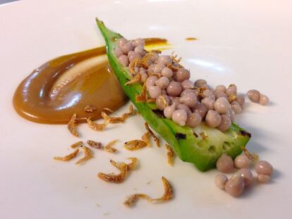 'Caruru', plato hecho con okra, gambas y aceite de dendé.