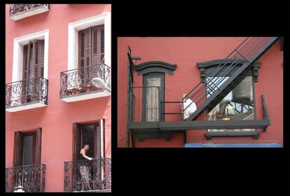 Ventanas de la calle el Pez y de el Soho.