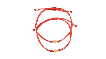 pulseras hilo rojo iniciales