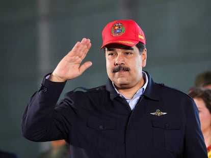 El presidente Nicolás Maduro en Maracay. 