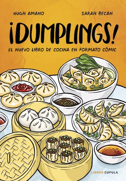 Portada del cómic '¡Dumplings!', de Hugh Amano y Sarah Becan (Libros Cúpula).