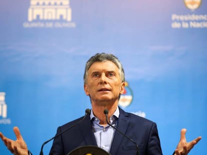 Mauricio Macri, presidente argentino, en su residencia oficial, en Buenos Aires.