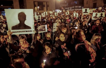 Manifestación contra los asesinatos de líderes sociales en junio de 2018.