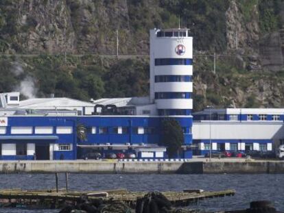 Sede principal en Chapela (Redondela), en la r&iacute;a de Vigo, de la empresa Pescanova, desde 2013 en concurso de acreedores.
