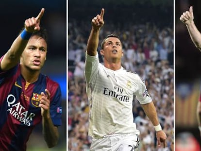 Neymar, Cristiano i Messi.