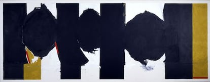 &#039;Elegy&#039;, obra de Robert Motherwell incluida en la exposici&oacute;n de la galer&iacute;a Dominique Levy.