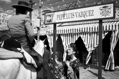 Pepe Luis Vázquez, nombre de una de las calles del recinto ferial, dedicadas todas a toreros.