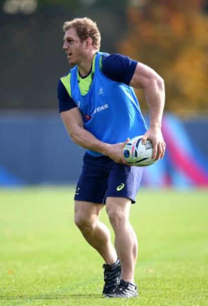 David Pocock, durante un entrenamiento.