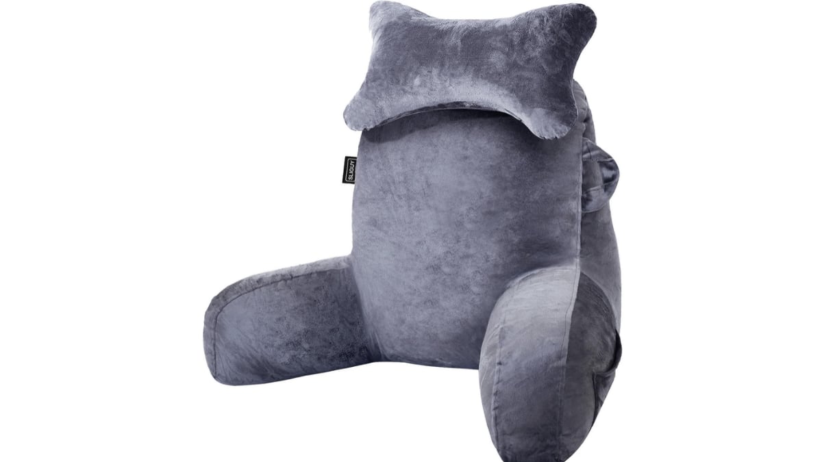 Esta almohada para leer supera las 1.000 valoraciones.