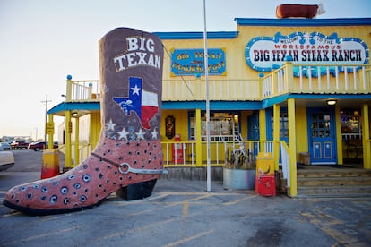 The Big Texan Steak Ranch, un restaurante mítico de Amarillo (Texas).
