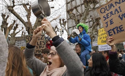 Protesta este fin de semana en Ginebra (Suiza) contra el cambio climático. 