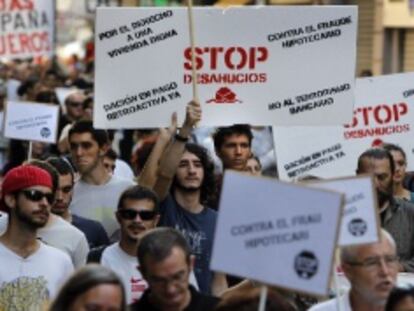 Manifestaci&oacute;n contra las hipotecas y abusos bancarios, el 25 de septiembre en Valencia.