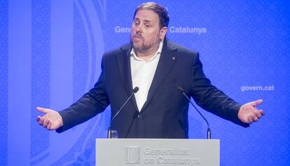 El vicepresident catal&agrave;, Oriol Junqueras.