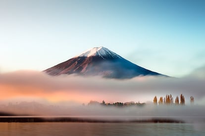 El monte Fuji supone toda una explosión para los sentidos. La gastronomía japonesa, también.