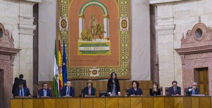 Constitución de la mesa del Parlamento andaluz.