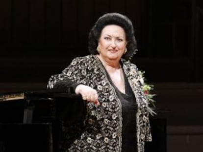 La soprano Montserrat Caballé, en una actuació el 2011.