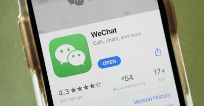 WeChat en la tienda de aplicaciones de Apple.