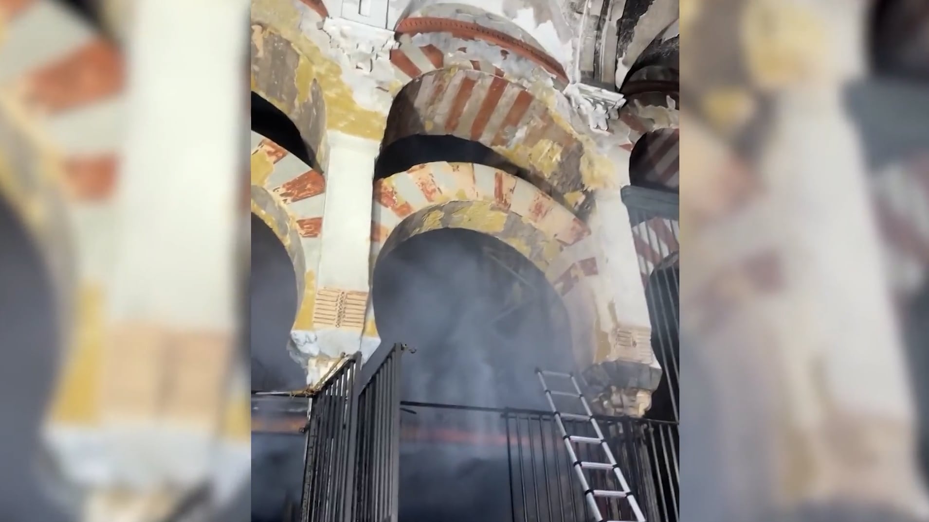 Así ha quedado la capilla de la Mezquita de Córdoba afectada tras el incendio