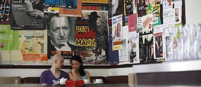 Un rincón del Kaffeehaus, en el centro de Lisboa