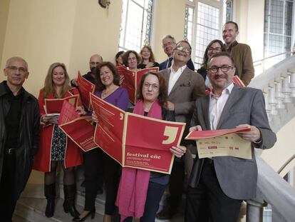 Varios de los escritores que participan en el festival E&ntilde;e. 