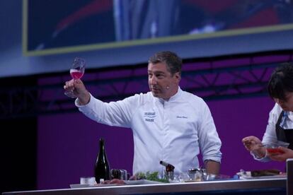 Joan Roca, de El Celler de Can Roca, interviene en el Kursaal para presentar las nuevas creaciones que han introducido en el mejor restaurante del mundo.