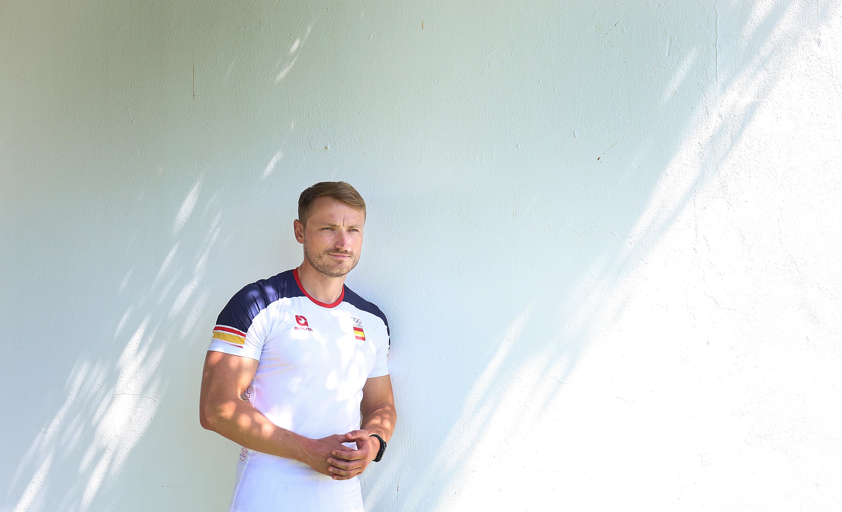 Marcus Cooper, capitán del equipo olímpico español de piragüismo, en Sevilla, el pasado 27 de mayo.