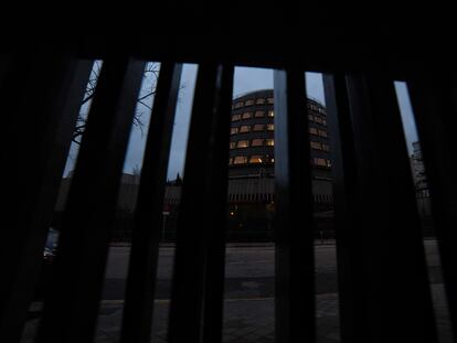 Fachada de la sede del Tribunal Constitucional, en Madrid, el día 21.