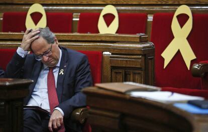 Quim Torra, aquesta setmana al Parlament.