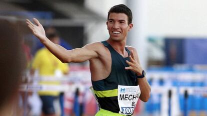 Mechaal, la semana pasada, en el mitin de Huelva.