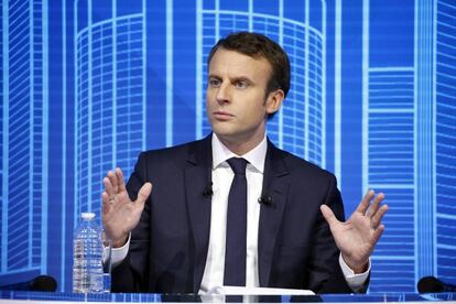 Emmanuel Macron, líder de En Marche! y candidato al Elíseo el 23 de febrero.