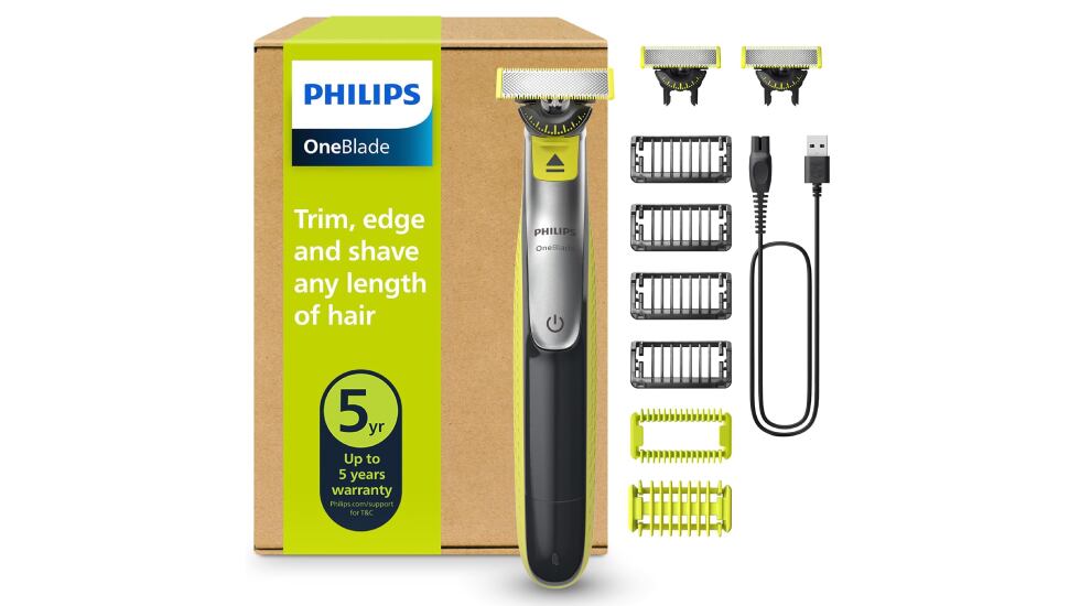 Afeitadora y recortadora eléctrica Philips OneBlade.