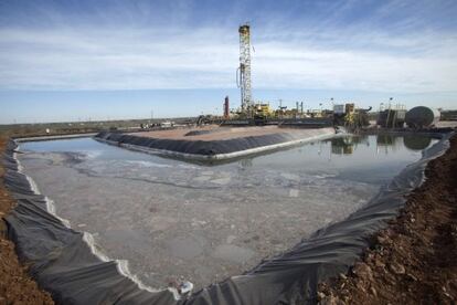 Pozo de petróleo en Midland, Texas