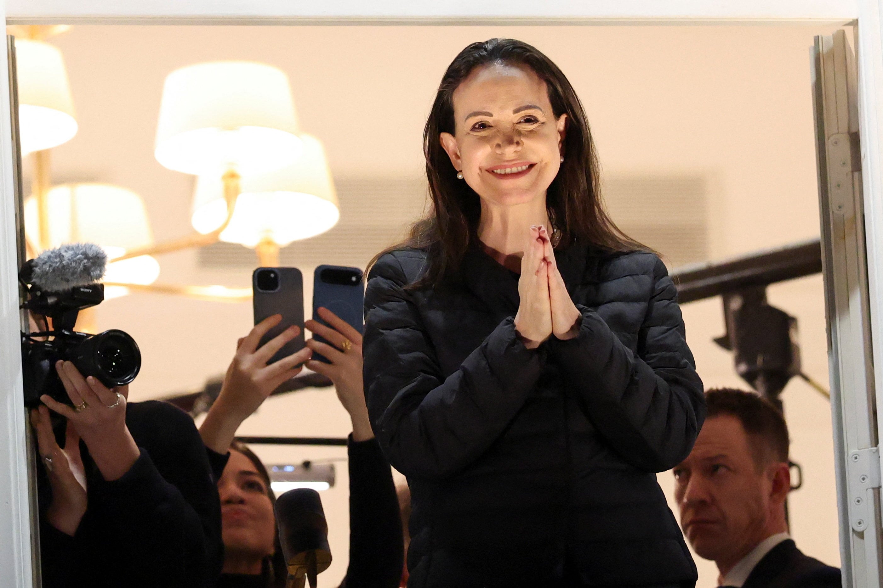 María Corina Machado llega a Oslo después de más de un año en la clandestinidad