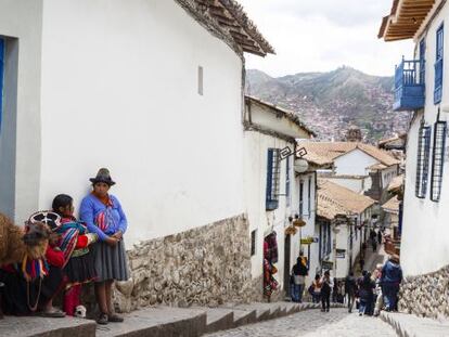 Una calle del barrio de San Blas, en Cuzco (Per&uacute;). 