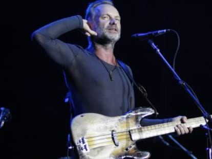 Sting, en un concierto en 2008.