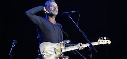 Sting, en un concierto en 2008.