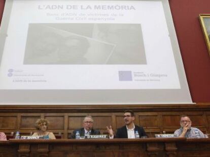 UB acoge el primer banco de ADN de víctimas de la Guerra Civil.