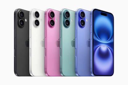 Gama de colores de los iPhone 16