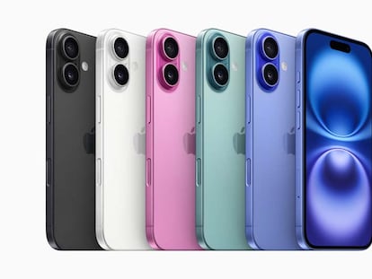 Gama de colores de los iPhone 16