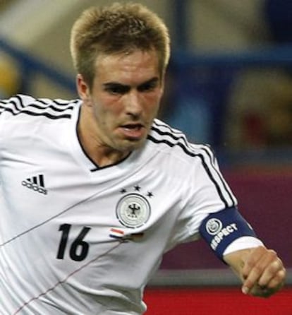 Lahm, ante Holanda.