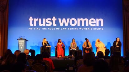 Varias expertas debaten sobre los retos en la educación de las mujeres en niñas el pasado mes de noviembre en Londres.