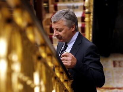 El exministro de Fomento, Jos&eacute; Blanco, en el Congreso. 