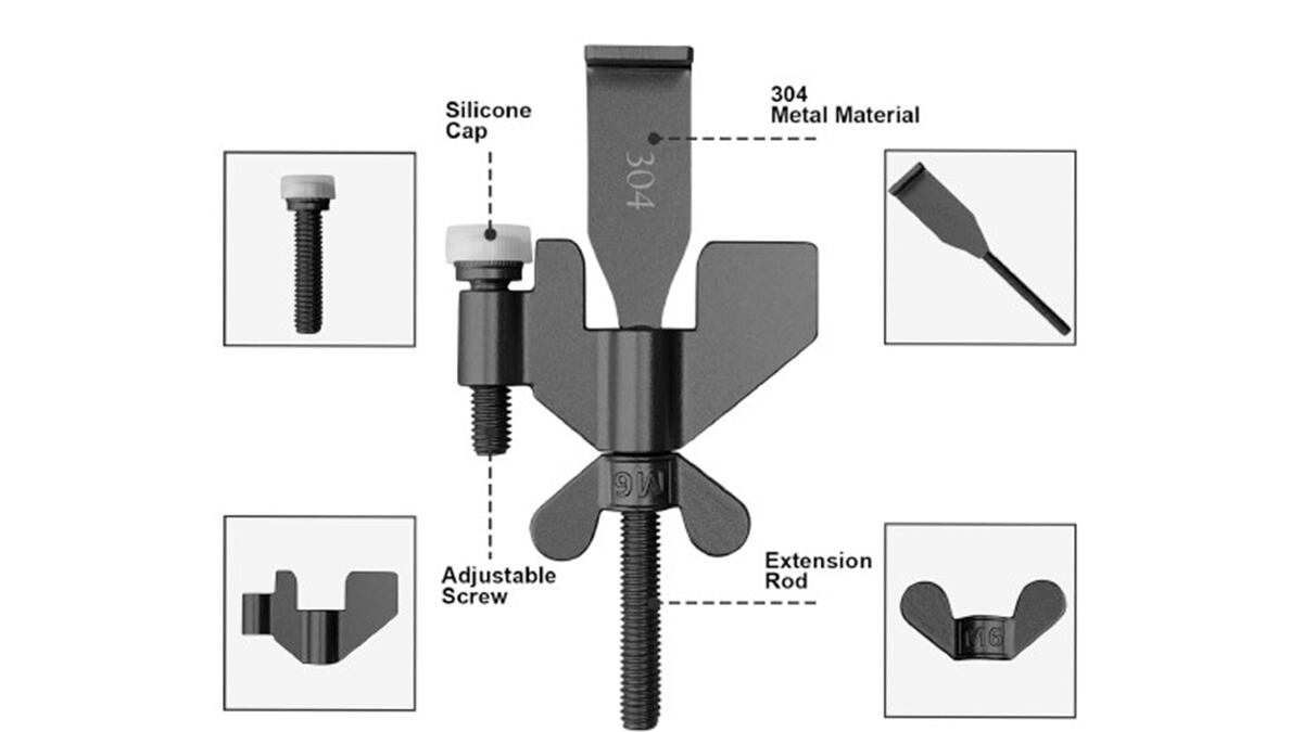 Material: acero inoxidable.