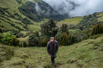 Jhon Jairo Flores, 50-year-old farmer from Herveo, Tolima