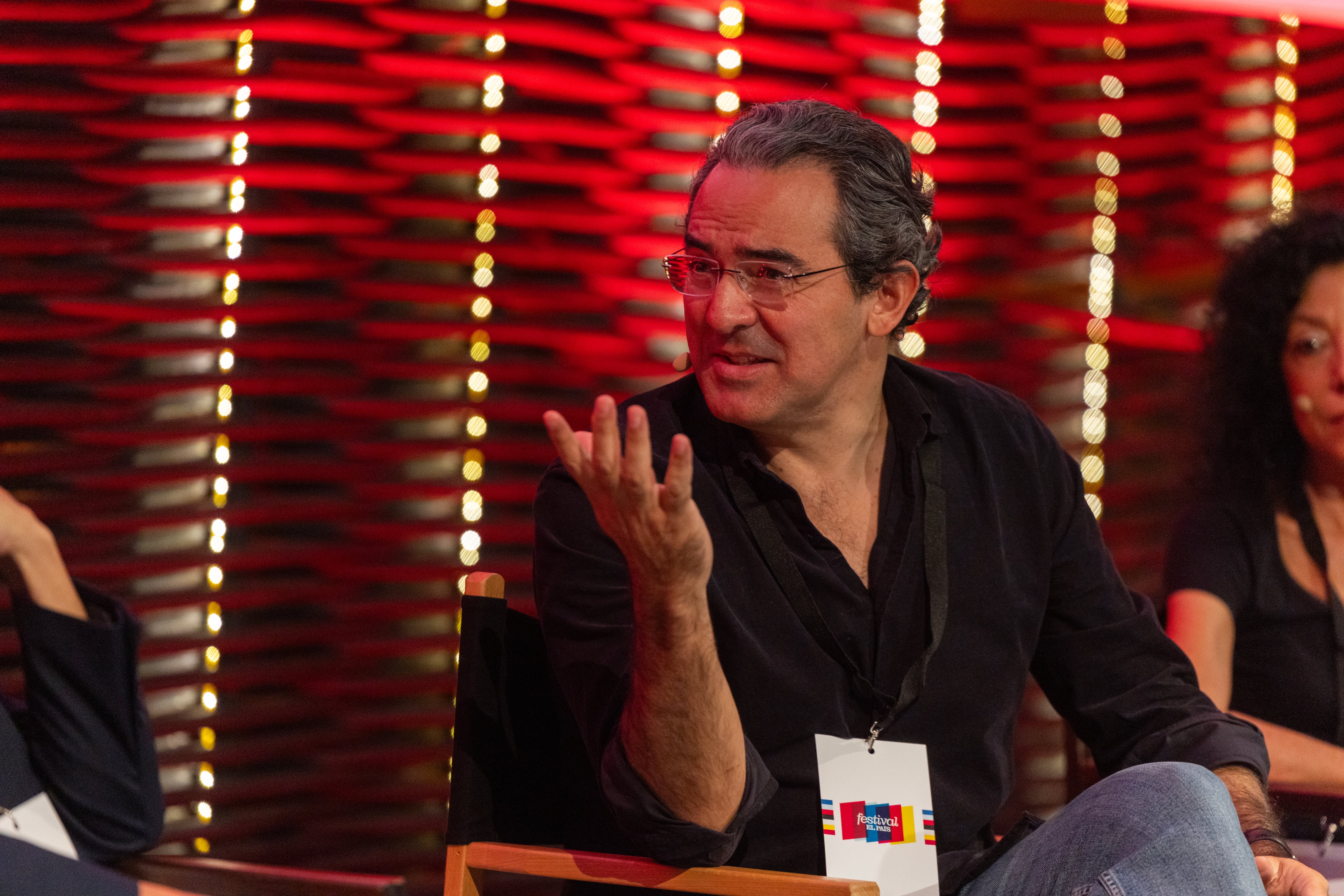 Juan Gabriel García Vásquez, durate su intervención en el Festival EL PAÍS. 