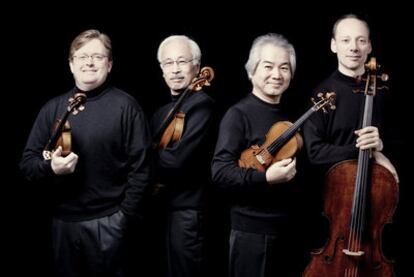 Los músicos del cuarteto de Tokio.